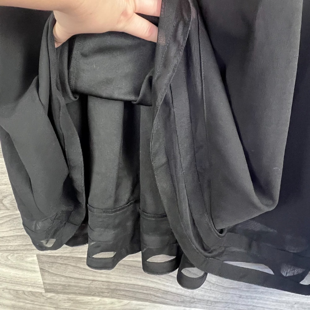 Calvin Klein Fit & Flare Dress Women's 12 Black‎ Sleeveless Round-Neck Back Zip - Picture 9 of 15